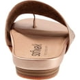 thumbnail image 5 of SoftWalk Womens Flat Sandals 8 Wide Rose Gold Metallic, 5 of 7