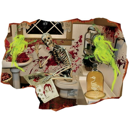 Lenticular 3D "The Bathroom" Halloween Decoration