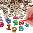thumbnail image 2 of Shisuyan 204 Pcs Wooden Letters Wooden Numbers Alphabet Numbers Craft Letters Alphabet Learning Toys For Diy Decor, 2 of 8