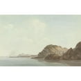 thumbnail image 2 of John Warwick Smith 14x11 Black Ornate Wood Framed Double Matted Museum Art Print Titled: Coast Near Sorrento (1764-1831), 2 of 5