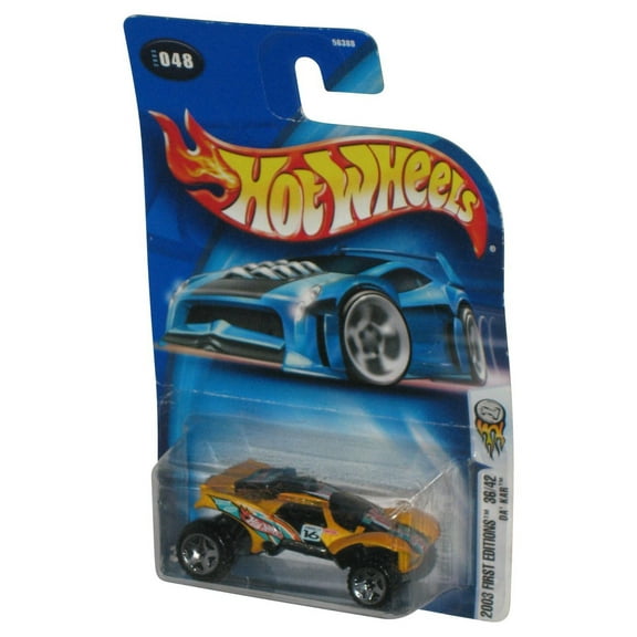 Hot Wheels 2003 First Editions 048 Orange Da Kar Die-Cast Toy Car #36/42