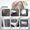 thumbnail image 3 of (Front Seats)Car Seat Covers for Jeep 99% Car Models,Artificial Leather Seat Covers for Cars,Waterproof Car Interior Seat Cushions(Gray and White,Luxury), 3 of 6