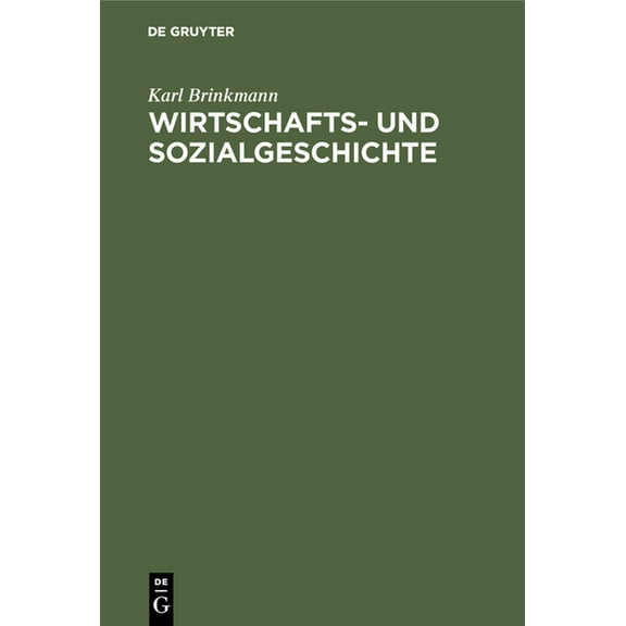 Wirtschafts- Und Sozialgeschichte, (Hardcover)
