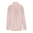 thumbnail image 5 of ClodeEU Women's Business Formal Long Sleeve Shirt,Striped Spring Fall Blouse Pink,Womens Plus S, 5 of 9