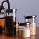 thumbnail image 4 of Matsuzay Paquete de 3 frascos de vidrio Botella sellada Dulces Galletas Snacks Almacenamiento Cocina Té Bolsa de té Contenedor con tapa de Cocina y Comedor, 4 of 6