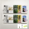 thumbnail image 1 of EAYOYAE 37.4" Magazine Holder,Acrylic Magazine Rack Wall Mounted,Clear Brochure Holder (2PACK)\u2026, 1 of 6