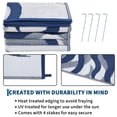 thumbnail image 7 of HIWEAVER Navy 8'x 10' Outdoor Rug Garden Decor Abstract Sun Pattern Carpet Plastic Straw Waterproof Reversible Patio Area Rug for Balcony Deck Picnic Portable Camping Mat, 7 of 7