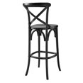 thumbnail image 3 of Bar Stool Chair Barstool, Black, Wood, Pub Cafe Bistro Dining Kitchen Hospitality Restaurant, Modern Contemporary HB33828, 3 of 11