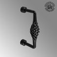 thumbnail image 2 of Black Wrought Iron Birdcage Cabinet Pull 5" L handles Rust Resistant Decorative Pulls with Screws Renovators Supply, 2 of 8
