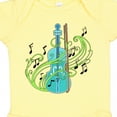 thumbnail image 4 of Inktastic Violin with Musical Notes and Swirls Boys or Girls Baby Bodysuit, 4 of 5