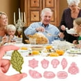 thumbnail image 2 of Thanksgiving Cookie Cutter Set 8 Pcs Cookie Cutters For Making Corn Maple Leaves Turkey Pie 3D Mini Fondant Cookie Stampers For Diy Cake Baking Decoration Supplies Favors Biscuit Moulds Home Decor, 2 of 7