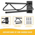 thumbnail image 4 of Soporte de pared Saddle Rack BBTEQEKN para sillines de estilo western inglés, 4 of 7