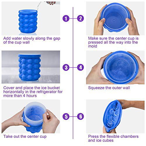 Portable ice bucket Household Cylindrical Ice Block Mold Portable