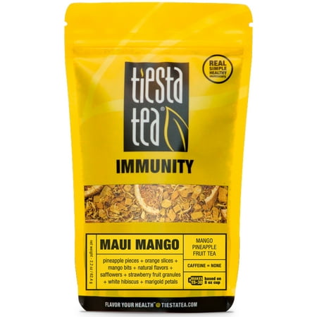 Stash Caffeine Free Herb - Tiesta Tea Immunity, Maui Mango, Loose Leaf Herbal Tea Blend, Caffeine Free, 2.2 Ounce Pouch