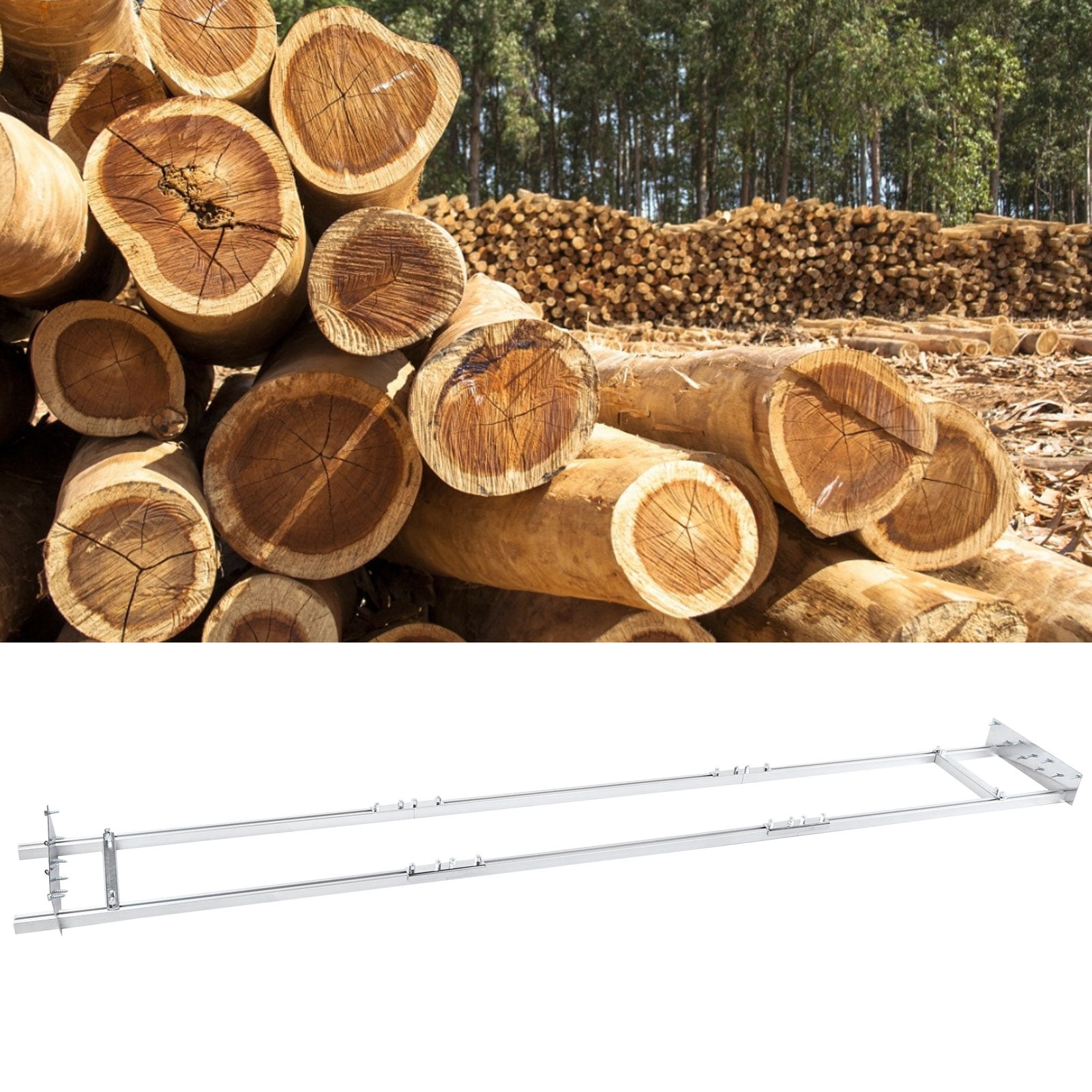 9ft Chainsaw Mill Aluminium Alloy Rail Mill Guide System Lumber Cutting Bar Wood 