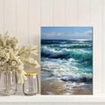 thumbnail image 2 of UXIEQU Ocean Wave Oil Painting Canvas Wall Art Print 15.75x11.81 Inches, 2 of 8