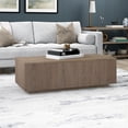 thumbnail image 4 of Evelyn&Zoe Reyes 48" Wide Rectangular Coffee Table, Antiqued Gray Oak, 4 of 7