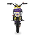 thumbnail image 2 of SYX MOTO VK 58cc 4-Stroke Gas Pull Start Mini Bike for Kids, Yellow/Purple, 2 of 6