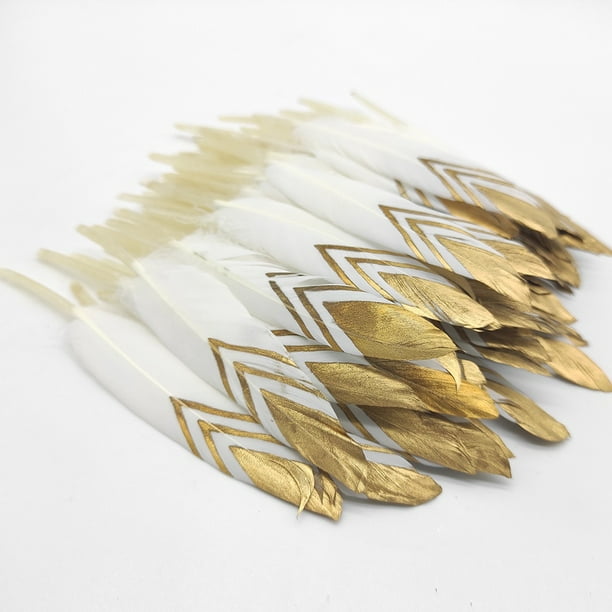 50piezas 10-15CM Pluma De Ganso Blanco Natural Artesanía DIY Plumas De Fiesta Para La Fabricación De Joyas Hogar Decoración De Boda