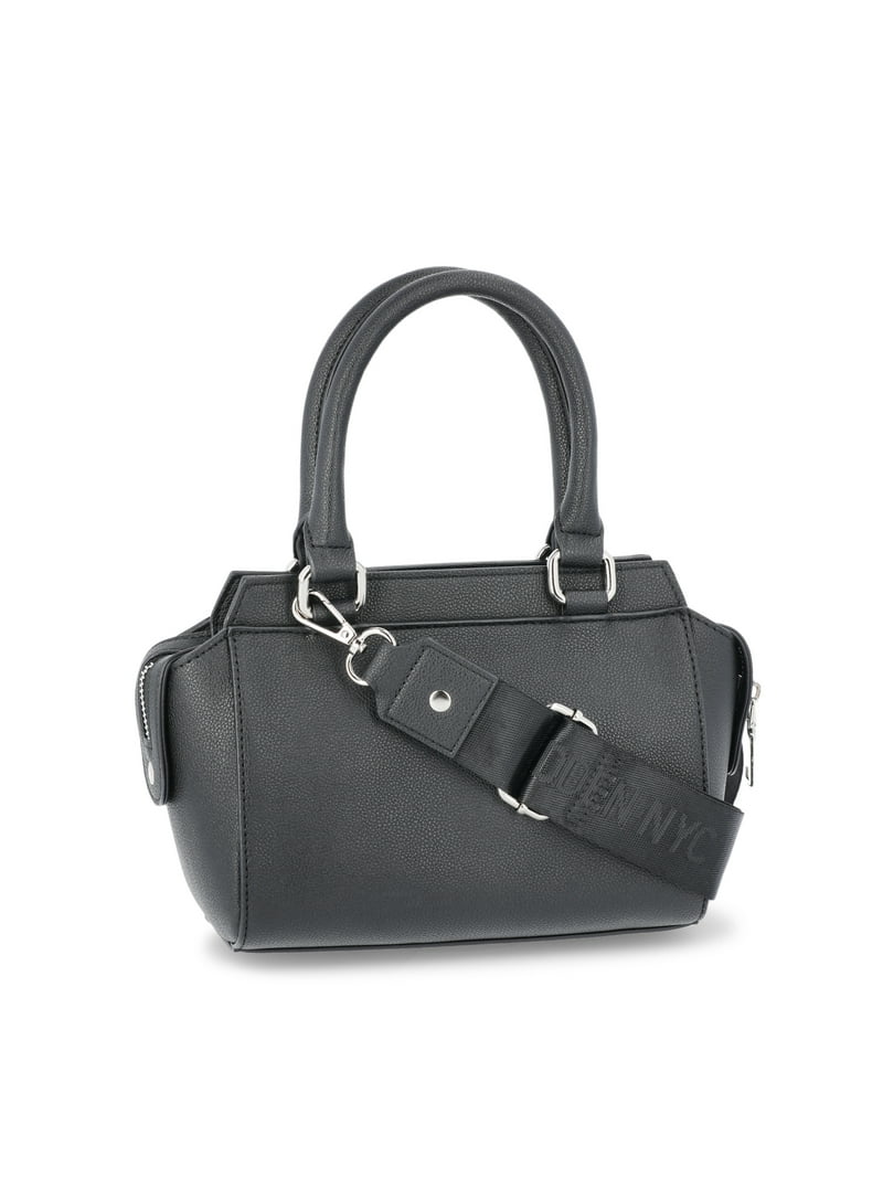 Madden NYC Women's Structured Double Handle Handbag, Black
