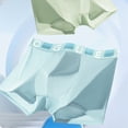 thumbnail image 5 of IAJDKMEK Men's Boxer Briefs - Mid-Rise Breathable Underwear for Men, Skin-Friendly Thin Fabric Mens Underwear, Soft Boxer Briefs for Daily Wear,Green L, 5 of 7