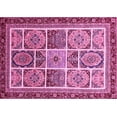 thumbnail image 1 of Ahgly Company Indoor Rectangle Abstract Pink Modern Area Rugs, 7' x 10', 1 of 4