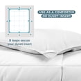 thumbnail image 6 of Bare Home Ultra-Soft 1800 Collection Down Alternative Comforter Duvet Insert - Oversized King, White, 6 of 9