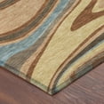 thumbnail image 3 of Addison Rugs Chantille Indoor/Outdoor Contemporary Abstract Gold Machine Washable Rectangle Rug, 10' x 14', 3 of 8