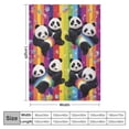 thumbnail image 4 of ARISTURING Cute Panda Blanket Soft Lightweight Flannel Cartoon Throw Blankets Bedding for Bed Sofa Couch Living Room Gifts, 4 of 6