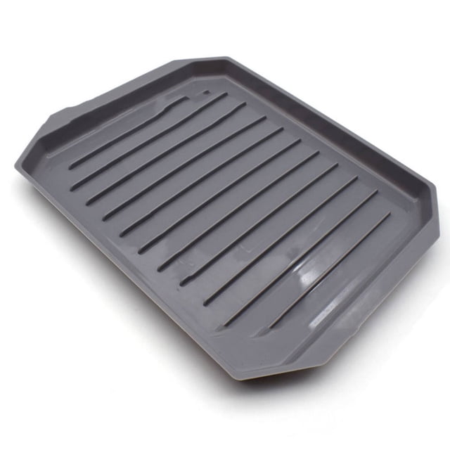 AMERTEER Microwave Bacon Cooker Microwave Bacon Tray Bacon Cooker Even Heating Quick Cooking Microwave Bacon Tray Gray