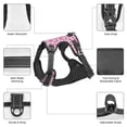 thumbnail image 3 of Naloa Cute Watermelon Flamingo Pet Harness Vest with Traction Rope, Adjustable No-Choke Dog Vest for Outdoor, Walking - Large, 3 of 4