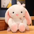 thumbnail image 3 of 1 pieza pequeño conejo blanco de peluche lindo vestido de princesa muñeca de conejo año del conejo mascota muñeca actividad regalo regalo femenino (rosa, 32 cm) Sincero Electrónica, 3 of 5