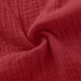 thumbnail image 7 of KDDYLITQ Shorts for Women Elastic High Waisted Button Sweat Pants Side Slit Wide Leg Causal Joggers Knee Length Cotton Linen Beach Flowy Pants with Pockets Wine 2XL, 7 of 7