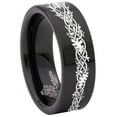 thumbnail image 5 of Dragon Knot Celtic Ornament Tungsten Carbide Ring, 5 of 8