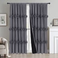 thumbnail image 1 of HIG Cortinas Blackout Uptown con Estampado Geométrico Liso en Gris Moderno, con Bolsillo para Barra, 137 x 213 Cm (2 Paneles), 1 of 6