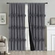 thumbnail image 1 of HIG Cortinas Blackout Uptown con Estampado Geométrico Liso en Gris Moderno, con Bolsillo para Barra, 137 x 213 Cm (2 Paneles), 1 of 6