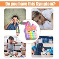 thumbnail image 4 of Juguetes sensoriales de burbujas de empuje, juguete para aliviar el estrés de silicona, bolsa para monedas, bolso para teléfono, bolso de hombro con correa de hombro extraíble para niños y adultos, 4 of 7