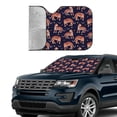 thumbnail image 2 of Yiaed Leopard Print Print Car Windshield Sunshade Front Auto Car Front Window Sun Shade Foldable Sun Visor Shield Cover Auto Accessories for Sedan SUV Truck-Small, 2 of 5
