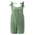 thumbnail image 3 of Girls Sleeveless Jumpsuit Summer Rompers For Girls with Pockets Adjustable Wide Leg Jumpsuit Tween Girls Trendy Clothes, 3 of 4