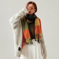 thumbnail image 5 of ZQUUVOU Women's Fashion Scarves Long Shawl Winter Warm Large Tassel Plaid Scarf Fashionable Soft Friendly Scarf Coffee, 5 of 5