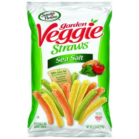 - Hain Gourmet Sensible Portions Sea Salt Veggie Straws, 2.75 Ounce -- 6 per case.
