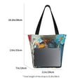 thumbnail image 3 of Pofeuu Whimsical Goat Artist Print Women Fashion Shoulder Handbags Top Handle Satchel Bags Tote Shoulder Shopping Bag Stylish Canvas Tote Bag, 3 of 6