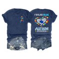 thumbnail image 6 of CHENge Autism Awareness Shirt Women Autism Acceptance Wear Blue ASD ADHD Tshirt Inspirational Teacher Inclusion Gift Tee Top, 6 of 6