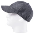 thumbnail image 4 of Apt 9 by Totes Men's Wool Blend Charcoal Grey Winter Hat Baseball Cap With Earflaps, 4 of 4