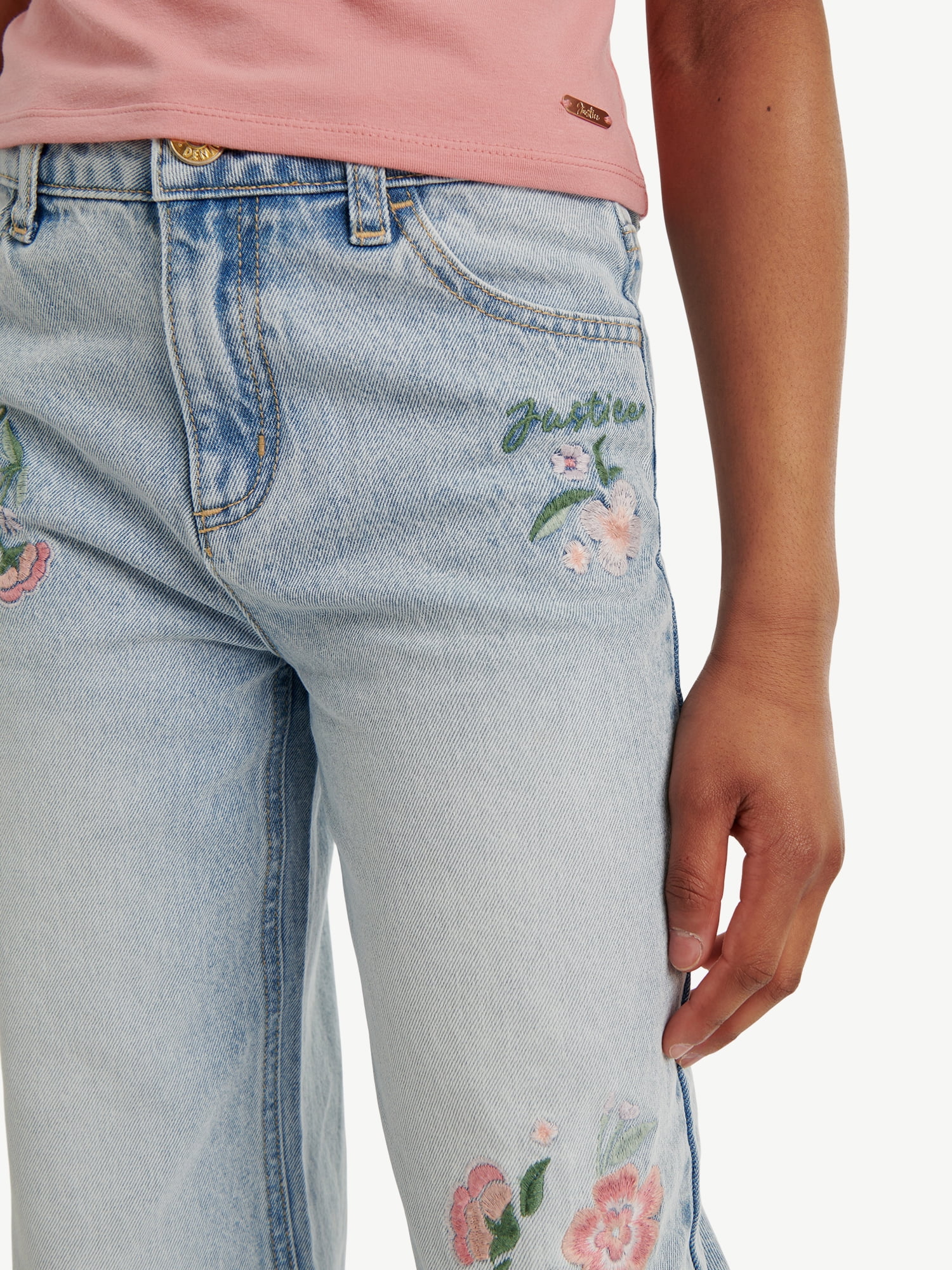 Justice Girls Embroidered Jean, Sizes 6-18