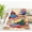 Colorful Mushrooms, variant on Scottish Tartan Red and White Wool Plaid Pattern Flannel Fleece Bed Blanket Throw Blanket Lightweight Cozy Plush Blanket for Bedroom Living Rooms Sofa Couch 50"x60"