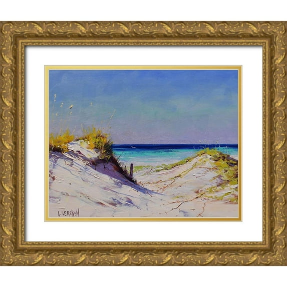 Gercken, Graham 24x20 Gold Ornate Wood Framed with Double Matting Museum Art Print Titled - Dune Colours