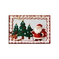 thumbnail image 2 of Hxlamzoo Festive Merry Christmas Doormat - Red Xmas Tree All-Weather Floor Mat for Outdoor Entryway, Durable Holiday Rug for Kitchen, Bedroom & Bathroom Decor, 2 of 6