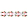thumbnail image 2 of Darling Souvenir Rustic Wood Wedding Theme Stickers Labels 190 Pcs Party Favor-White, 2 of 2
