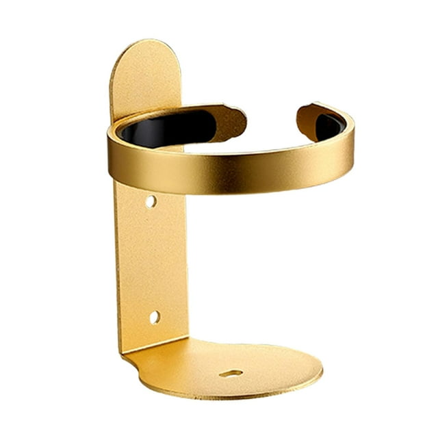 Toothbrush Holder Storage Rack Shampoo Bottle Rack Hook Waterproof Save Space Gold